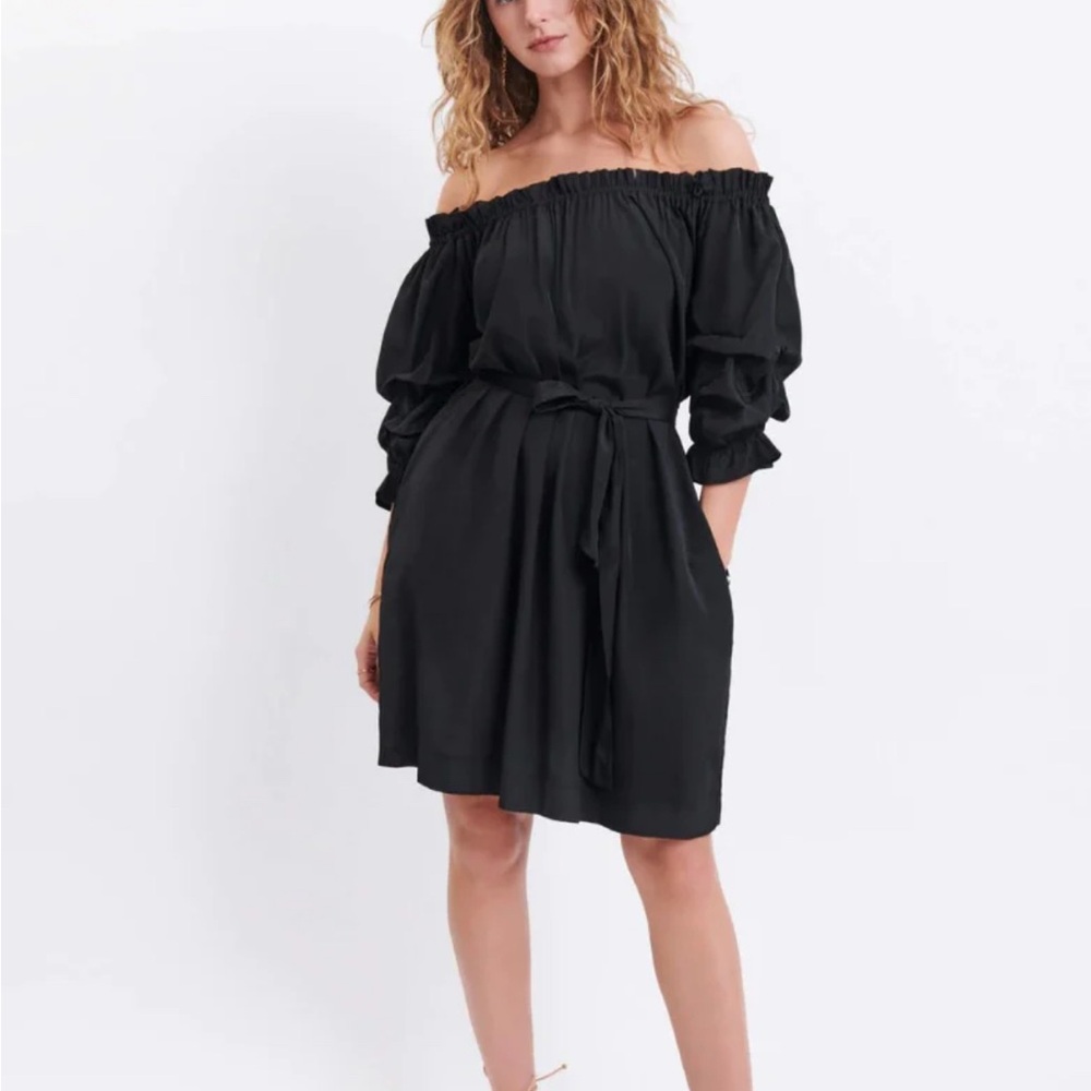 NWOT Mersea Tulum Ruffle sleeve dresss